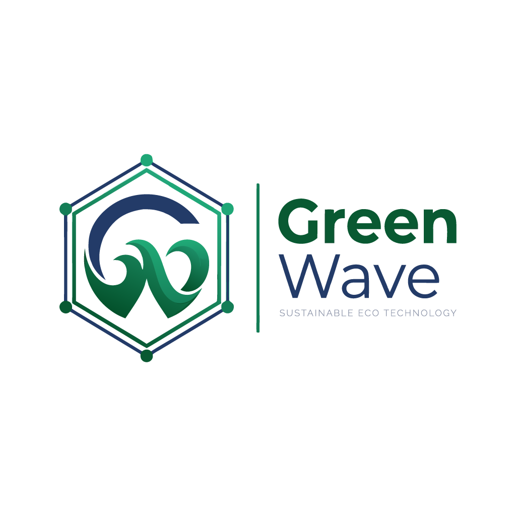 Green Wave 에코 테크 로고 이미지