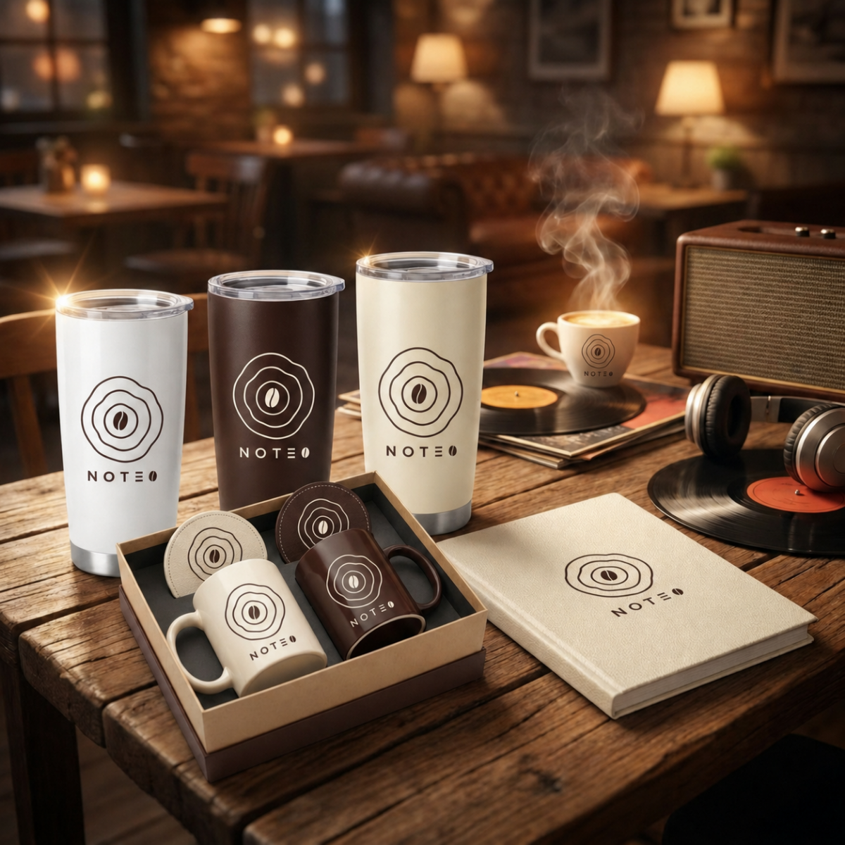 NOTE COFFEE 카페 브랜드 디자인 이미지