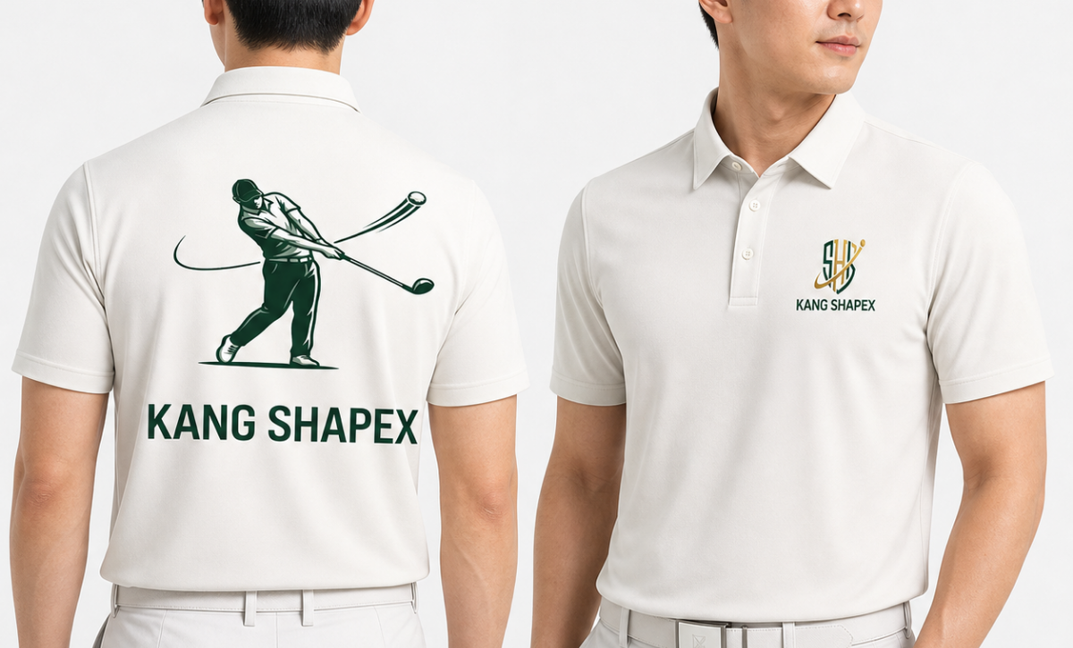 KANG SHAPEX GOLF ACADEMY 골프 굿즈 디자인 이미지