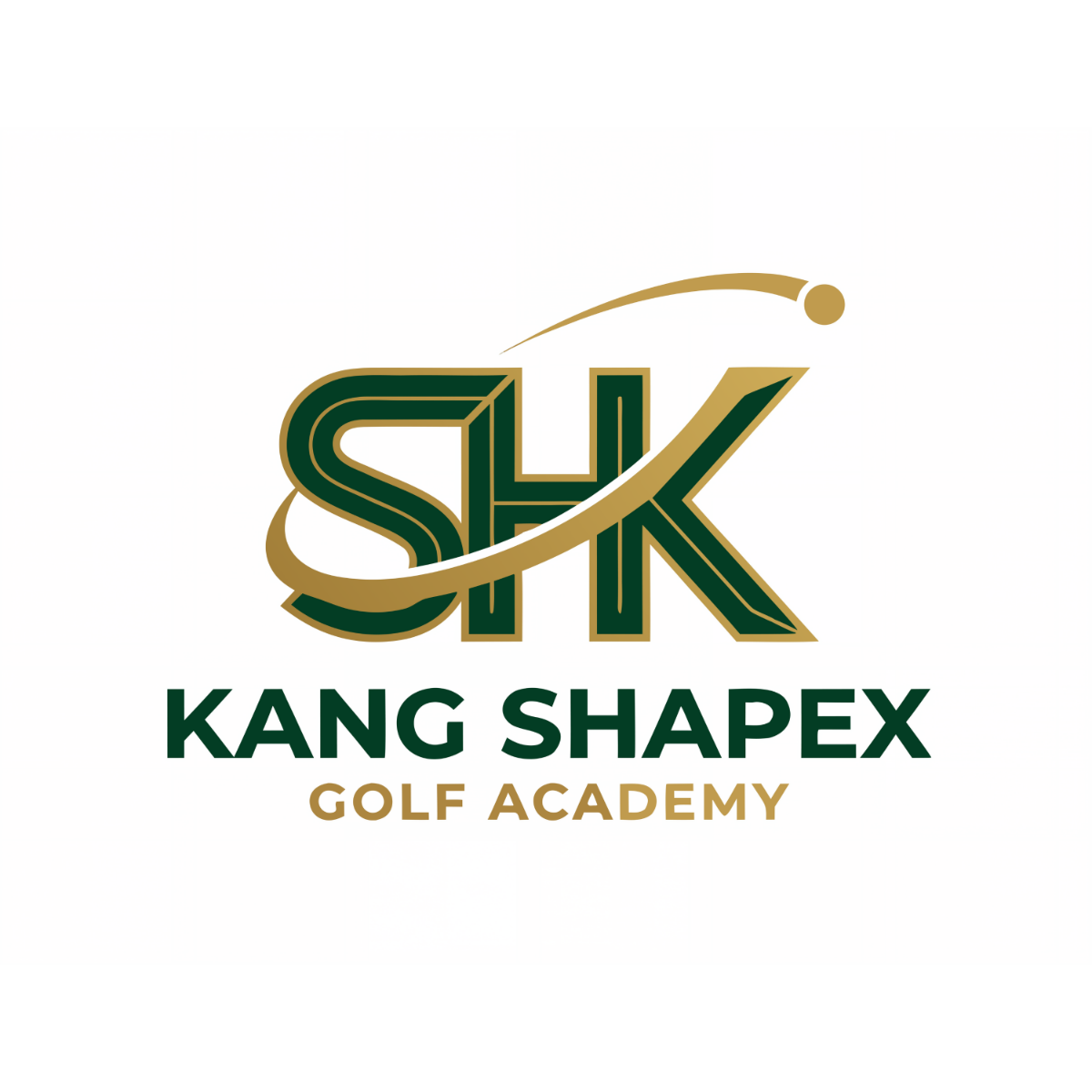 KANG SHAPEX GOLF ACADEMY 로고디자인 이미지