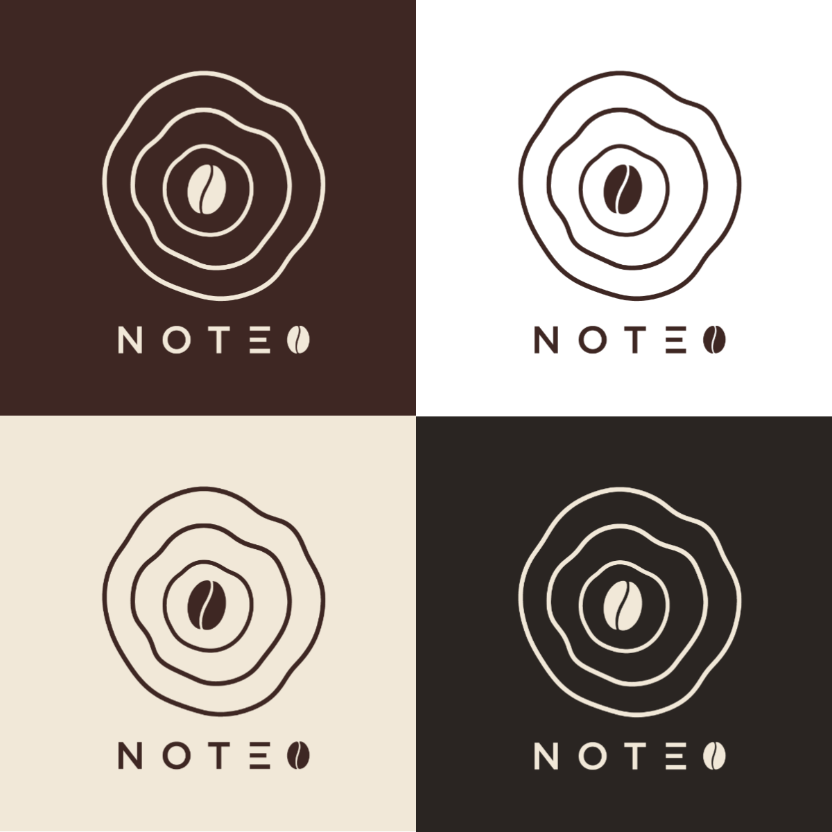NOTE COFFEE 카페 브랜드 디자인 이미지